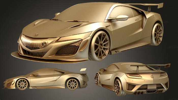 Автомобили и транспорт (Acura nsx 2017, CARS_4112) 3D модель для ЧПУ станка